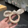 Lindo Scrunchie de Orejas de Conejo para Niñas, Cuerda para Cola de Caballo Alta, Lindo Scrunchie de Moño, Accesorio para el Cabello con Pedrería para Niñas Pequeñas