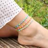Amazon Venta Caliente Tobillera Bohemia Cuentas de Arroz Hecho a Mano Pulsera Tejida Verano Cadena de Tobillo para Surf