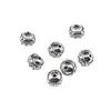 Accesorios de Joyería Estilo Étnico DIY, Aleación Plata Tibetana Trébol de Cuatro Hojas Cuentas Redondas, Moneda de Cobre Cuentas Cuadradas, Cuerda de Cáñamo Accesorios para Zapatos y Ropa