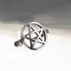 Anillo Vintage Tejido de Estrella de Cinco Puntas Tendencia Ins Diseño de Nicho Personalidad Anillo Hueco de Estrella para Dedo Índice Suministro