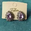 Pendientes Europeos y Americanos de Zirconia Gota de Agua 2025 Nuevo Estilo Popular Pendientes Exquisitos Personalizados Moda Accesible Lujo Pendientes de Gama Alta