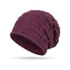 Otoño e Invierno Calle Plisado Montón Edición Larga Elástico Sombrero de Lana Moda Combinable Protección para las Orejas Sombrero para el Frío TEMU Transfronterizo en stock