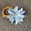 Flor Artificial Flor de Lirio Pequeña Cabeza de Flor de Lirio Perfumada Material para Guirnalda Hecha a Mano DIY Decoración de Pared de Fondo para Boda Flor