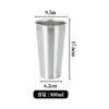 Caneca de Cerveja de Aço Inoxidável 304, Copo Anti-Queda para Suco e Bebidas Frias, Copo de Água de Camada Única para Acampamento ao Ar Livre e Restaurante, Copo de Café, Cor Dourada