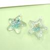 Serie Océano Luminoso Estrella de Cinco Puntas Dibujo Animado Lentejuela Colgante DIY Llavero Aretes Accesorios para Cinta de Cabello
