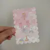 8X12 Borde Ondulado Agujero de 5-6 mm Colgante de Cadena Pequeña Tarjeta de Soporte Material de Bricolaje Empaque Tarjeta de Exhibición Tarjeta de Papel