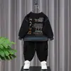 Sudadera para Niños 1489 Conjunto Primavera y Otoño Pantalones Cargo para Niños Suéter Elegante para Bebé Manga Larga Ropa Nueva de Moda