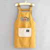 Delantal de Dibujos Animados Repelente al Agua para Cocina Casera Anti-Manchas Delantal de Cocina Ropa de Trabajo para Adultos para el Trabajo con Estampado para Catering