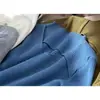 Prenda interior de punto hueca de cuello medio para mujer de principios de otoño, diseño elegante y ajustado, un top de suéter interior chic