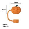 Tampa de Silicone para Canudo Estilo Halloween Protetor de Poeira para Canudo de 10mm Grau Alimentício Fábrica Estoque Pronto Transfronteiriço Pode Ser Personalizado