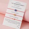 Cuentas de Flores de Vidrio de Colores de Venta Caliente en Amazon Europeo y Americano Cuentas de Color Tarjeta Pulsera Pulsera Tejida a Mano para Mujer