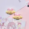 Linda Máscara de Ojos de Dibujos Animados Cachorro Gato DIY Pegamento de Crema Funda de Teléfono Llavero Pasador Joyería de Resina Accesorios