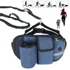 Bolsa de Cintura para Pet ao Ar Livre Novo Modelo Transfronteiriça com Guia, Bolsa de Cintura Multifuncional para Esportes, Corrida, Fitness, Treinamento, Passeio de Cachorro
