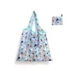 Bolsa de Compras Plegable, Nueva de Gran Capacidad, Bolsa Plegable Ecológica en Stock, Bolsa de Tote de Almacenamiento Plegable Portátil Impresa Creativa