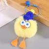 Colgante de felpa para manualidades, conejo perezoso de pelo, patito, llavero, colgante para bolso, muñeca dopamina, suministro para puesto, venta al por mayor