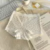 Saia Xiaolan Fina Estampada Design Fresco Alta Luxo Roupa Íntima Feminina Sem Costura Algodão Lyocell Cintura Média Boxer Feminino