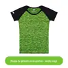 Roupa Fitness Slim, de Secagem Rápida, Manga Curta Fina, Camiseta de Corrida Elástica Justa, Top de Yoga Respirável e Absorvente de Suor para Mulheres