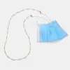 Blogger de moda transfronteriza de Europa y Estados Unidos con exquisita cadena de perlas hecha a mano, cadena para gafas, cadena para mascarilla, cadena multipropósito