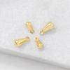 Atacado de fábrica acessórios para joias semiacabados material pingente de gota d'água dourada pingente para colar pulseira brinco diy