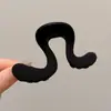 Grampo de Cabelo Elegante de Acrílico Formato Tubarão Grande Pegador para Mulheres com Acessórios de Cabelo de Luxo Adequado para Volume de Cabelo na Parte de Trás da Cabeça