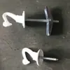 Gancho metálico de aleación de zinc directo de fábrica, gancho para techo grande favorablemente, negro electroforético pulverizado Blanco