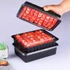 Caja Desechable de PP Engrosada para Rebanadas de Carne para Sashimi, Empaque de Carne Fresca Congelada, Venta al por Mayor, Múltiples Especificaciones, Empaque para Conservar la Frescura