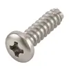 Tornillos Autorroscantes de Acero al Carbono con Cabeza de Pan Phillips y Recubrimiento de Níquel, Tornillos Extendidos con Cabeza Redonda y Cola Plana, Tornillos de Máquina M3M4