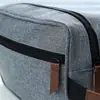 Bolsa de tocador simple para hombre para exteriores transfronteriza, bolsa de almacenamiento de productos para el cuidado de la piel de viaje, bolsa cosmética portátil de doble capa a prueba de humedad
