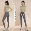 Transfronteiriço Sexy Mesh Yoga Roupas Rodada Tie Chest Mat Running Sutiã Esportivo de Secagem Rápida One-piece Cup Fitness Clothing terno