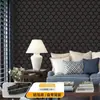 Papel pintado autoadhesivo de rejilla minimalista retro nórdico, pegatinas de pared ecológicas a prueba de humedad para decoración de renovación de paredes del hogar