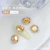 Decoraciones de Cristales Strass para Uñas Famosas de Internet, Formas Irregulares de Corazón y Rectangulares Súper Brillantes, Decoraciones de Perlas Hechas a Mano para Uñas al por Mayor