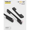 Tirador de puerta de armario minimalista moderno Yijia, herrajes negros para puertas de armarios de cocina y cajones, colección de tiradores de puertas de armarios