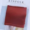 Lenço Quadrado Pequeno Básico de Cor Sólida para Primavera e Outono, Versátil, Profissional, Lenço de Seda Pequeno Vintage, Lenço Pequeno Decorativo, Lenço de Cabeça Feminino