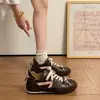 Zapatillas de Entrenamiento Alemanas Retro de Suela Gruesa y Bloques de Color para Mujer 2026 Otoño Nuevo Modelo Popular Versátil Zapatos Forrest Gump Zapatos Deportivos Casuales para Tabla