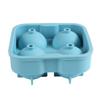 Molde de Silicona para Hielo Bandeja de Hielo para Whisky 4 Bolas de Hielo Conectadas DIY Hielera Casera Fácil de Desmoldar Bola de Hielo Redonda en Existencia
