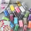 Pó Glitter Laser Glitter Misturado Popular Transfronteiriço 32 Cores Nail Art Frasco de Pó Glitter Atacado Gradiente Céu Estrelado