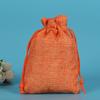 Bolsa de lino con lunares, regalo para fiesta de Navidad, texto de juego, bolsa para empaque de joyería, bolsa para guardar té, audífonos, se puede personalizar