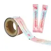 Bolsa de aluminio de 11 ml para líquidos, bolsa de embalaje para líquidos, grado alimenticio aluminizado personalizado, boca fácil de rasgar, material de embalaje de película en rollo para enjuague bucal, fabricante