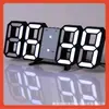 Reloj Digital LED 3D Inteligente Reloj Despertador Electrónico Transfronterizo Reloj de Pared para Sala de Estar Temperatura Interior