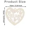 Corazón de Madera para el Día de San Valentín Transfronterizo Div con Forma de Corazón Etiquetas de Madera para el Día de la Madre Fiesta de Cumpleaños Decoración del Hogar Adornos Colgantes