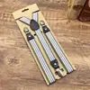 Clip de Tirante Retro para Hombre Hebilla Británica Elástica Negro Pantalones de Traje con Forma de Y para Mujer Accesorios de Tirantes para Hombro para Padrinos