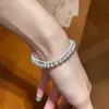 Pulsera "Time Mark" estilo francés, perla ultra brillante y diamantes, exquisita, lujo ligero, alta gama, joyería femenina suave y elegante