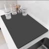 Tapete absorbente de drenaje de cocina de color sólido transfronterizo, tapete de secado rápido para el hogar, tapete de café, tapete de secado sin lavado