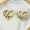 Brincos redondos transfronteiriços Brincos elegantes de estilo de metal Nicho Brincos de círculo atmosférico simples de alta qualidade para mulheres