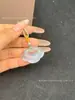 Colgante Ruyi Lock con Patrón de Nube de Piedra Ojo de Gato Colgante de Collar de Ojo de Gato Rosa Modelo Nuevo 2026 Promoción de Transmisión en Vivo Venta al Por Mayor de Fábrica