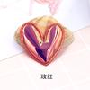 Brillante color mágico Pu corazón accesorios diy niña tocado material ropa zapatos sombrero accesorios amor decoración carcasa teléfono móvil