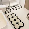 Alfombrilla Absorbente Suave de Tierra de Diatomeas para Baño, Alfombrilla Antideslizante para Pies de Baño, Juego para Inodoro, Alfombra para Lavabo del Hogar