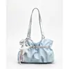 Bolso de hombro plisado elegante de gran capacidad transfronterizo para mujer, nuevo bolso tote de verano 2026 para ir al trabajo