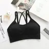 Cruz Sin Tirantes Plus Talla Extra Grande Hermosa Espalda Ropa Interior de Látex Antideslumbrante Chaleco Deportivo para Mujer Push-up Base Envoltura Pecho
