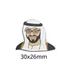 Modelo Quente Transfronteiriço Oriente Médio Emirados Árabes Unidos Retrato do Rei Senhor Esmalte Pintado Emblema Adesivo para Celular Pronto para Entrega